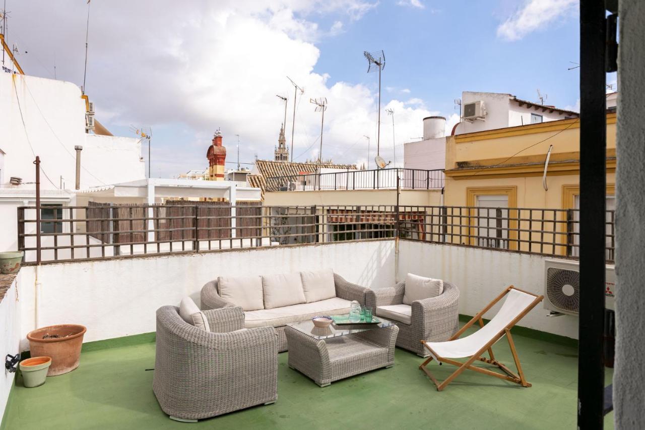 Champion Duplex Terrace And Garage Old Town 6 Pax Apartment Sevilla Bagian luar foto