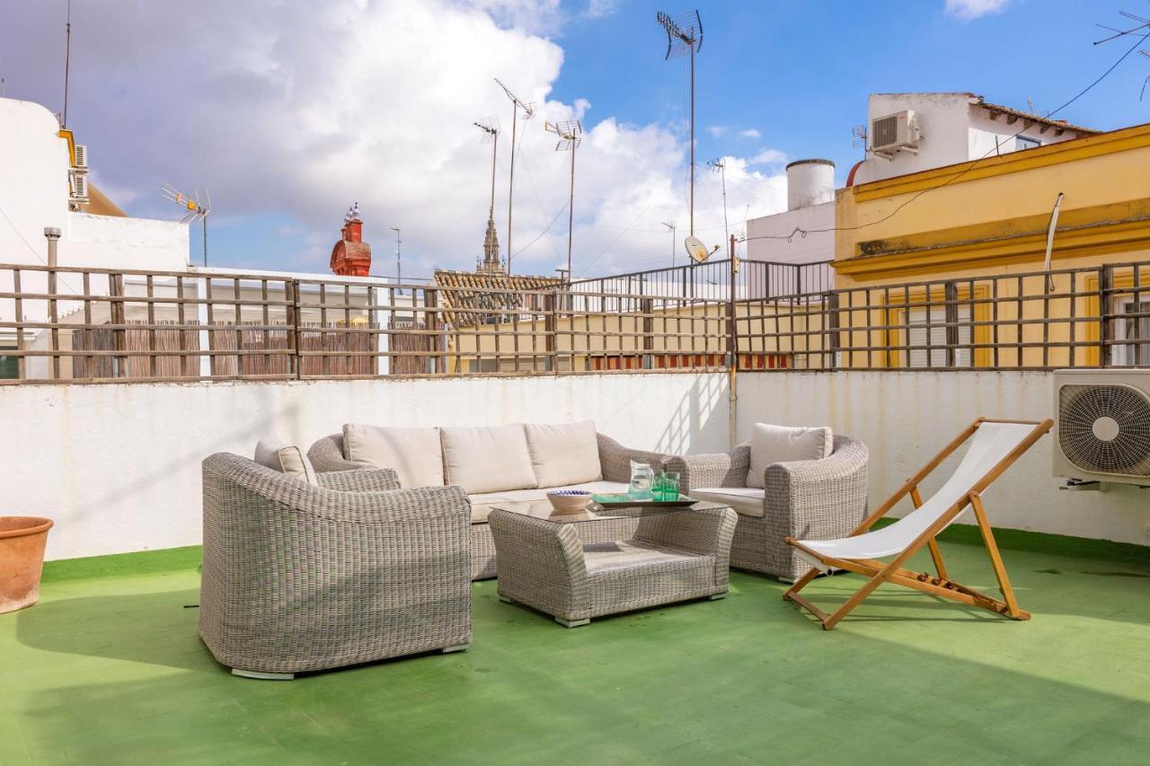 Champion Duplex Terrace And Garage Old Town 6 Pax Apartment Sevilla Bagian luar foto